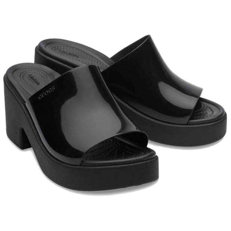 Crocs Brooklyn Simple Comfortable Slide Sandals Women Sandals Black 209709-001