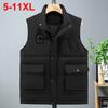 11XL Plus Size Vests Men Winter Padded Waistcoat Thicken Wamr Vest Loose Casual Vest Big Size