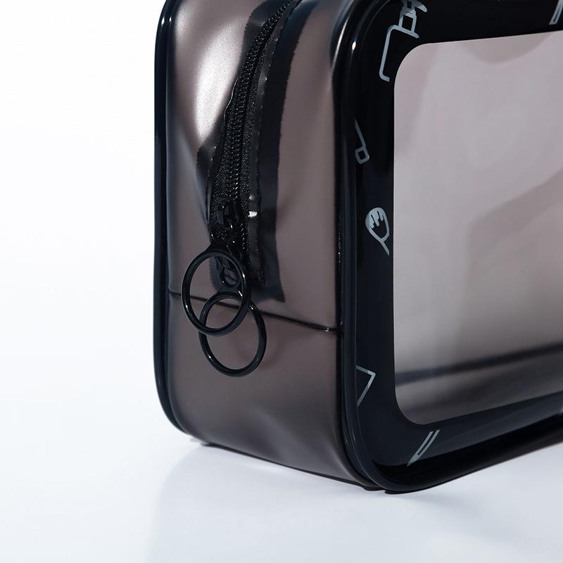 Fashion Transparent PVC Makeup Bag Women's Makeup Storage Bags Wash Bags Travel Storage Bag Waterproof Portable Storage Bags