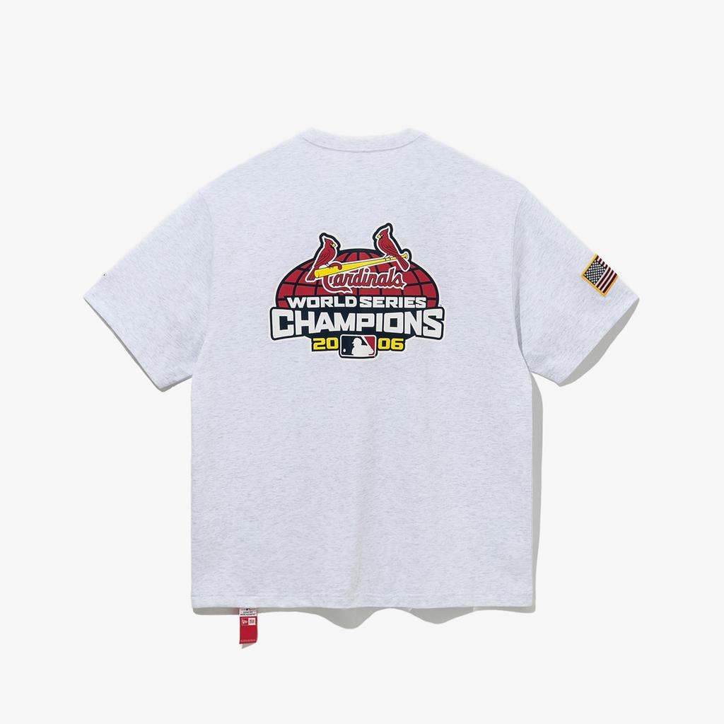 New Era Mlb St. Louis Cardinals World Series Champion T-Shirt Heather Gray 14700226