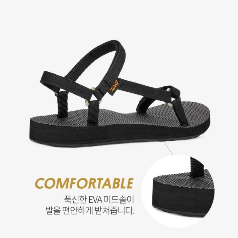 Teva Women S Original univerSal Slim Sandal Black Stvf2510110 Blk