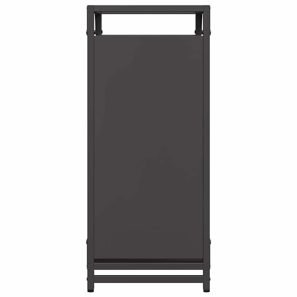 Firewood Rack Black 44x28x65 cm Cold Rolled Steel