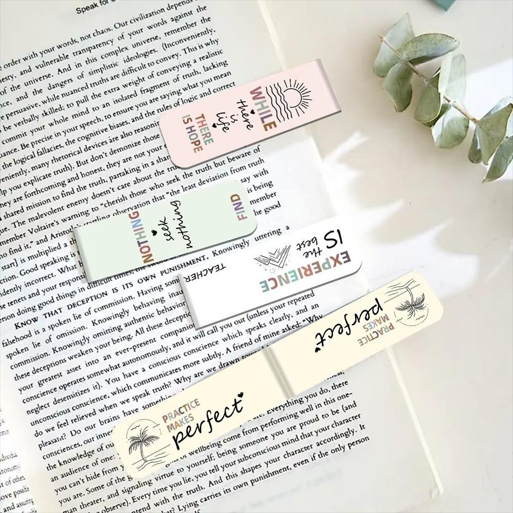 5 Pcs/Set Bible Quote Magnetic Bookmark Set Motivational Bookmark for Reading, Annotation, and Gift