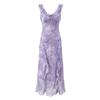 Summer New Coffee Break French Gentle Temperament V-neck Floral Suspender Seaside Vacation Style Slim Dress