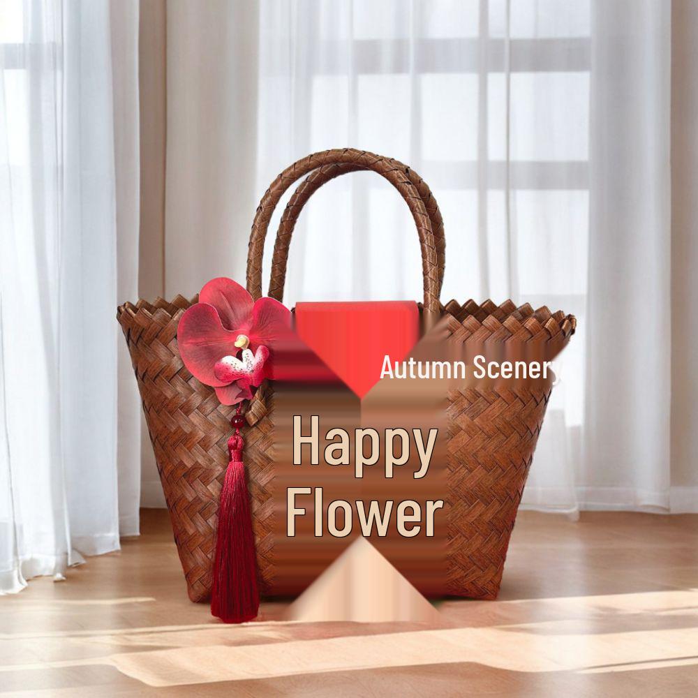 Bridesmaid Wedding Favor Candy Gift Woven Tote Bag