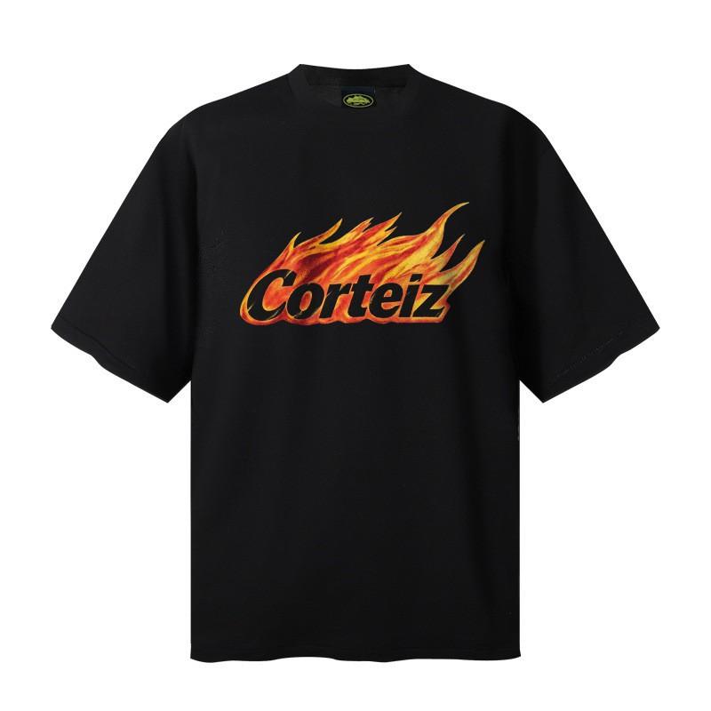 Corteiz Alcatraz Streetwear Heavyweight Cotton Tee Unisex Oversized Fit Casual Short Sleeve