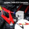 Car emergency start power clip, anti reverse charging and sparking silicone connection wire, outdoor battery grounding wire