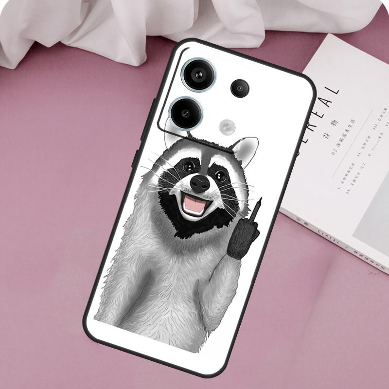 

Cartoon Raccoon Kawaii Case For Xiaomi Redmi Note 14 13 12 11 10 9 15 Pro Plus Redmi 15 10C 12C 13C 15C 14C Cover Redmi Note 11