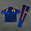 Adult National Team Soccer Training Jerseys Long Sleeve Half Zip Cotton Blend Sports Wear