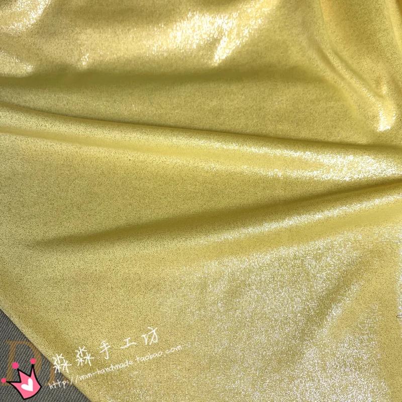 Stretch Glitzerstoff nach Metern für Hosen Röcke Badebekleidung Dekoration DIY Nähstoff Textil Dünn Weich Glänzend Einfarbig Blau Rot