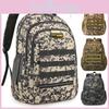 Unisex Camo Oxford Backpack Breathable 16in Laptop Compartment For Students Daily Outfits