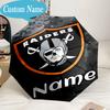 Custom Name Umbrella Oakland Raiders Fan Gear Umbrella 8-Frame for Travel, Camping, Casual Lightweight Portable, Essential for Family Gifts