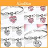 Bracciale Unico a Cuore con Strass in Lega per Celebrare i Legami Familiari e le Pietre Miliari