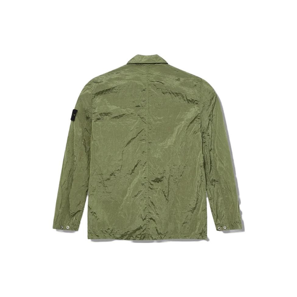 STONE ISLAND Metal Overshirt Sage Men Tops Green 781510919-V0055