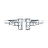 & Co.. T-Serie Diamantbesetzter Spiralring Unisex-Ringe GRP07760