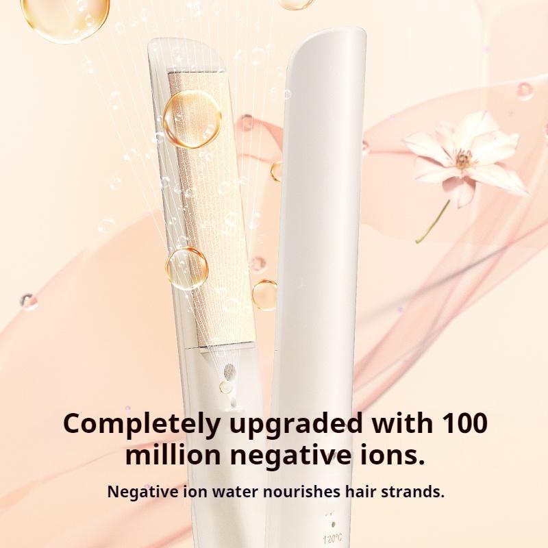 Professional Hair Straightener Curler Iron Negative Ions Adjustable Temperature Styling Tool For Women Frizz Free Salon Results