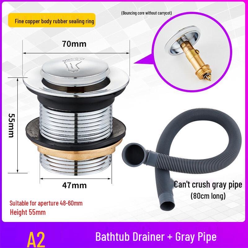 

TLXT Bathtub Drainer & Pipe Kit