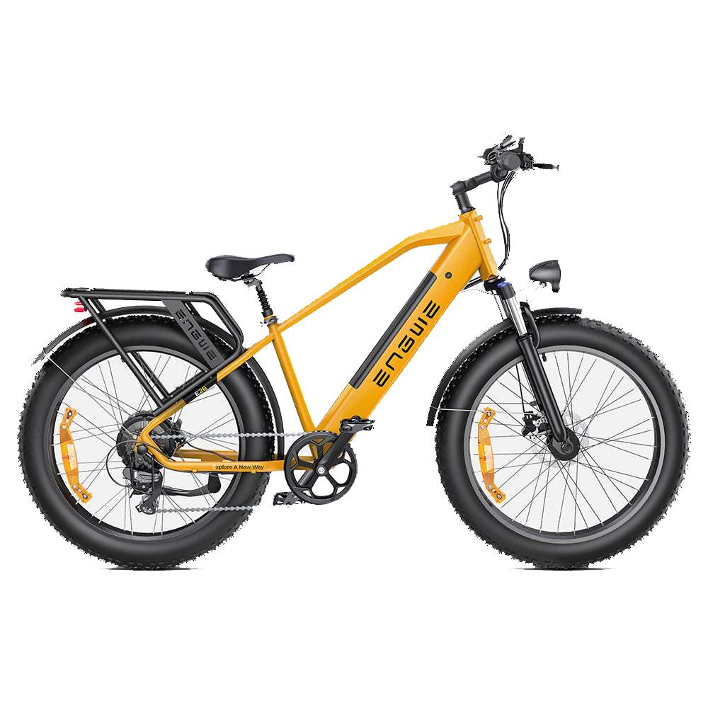 Engwe E26 250W Urban Commuter E-Bike 48V 16Ah, 26"×4.0" Reifen, Hydraulische Scheibenbremse, Vollfederung, LCD-Display, Shimano 7-Gang City Pedelec