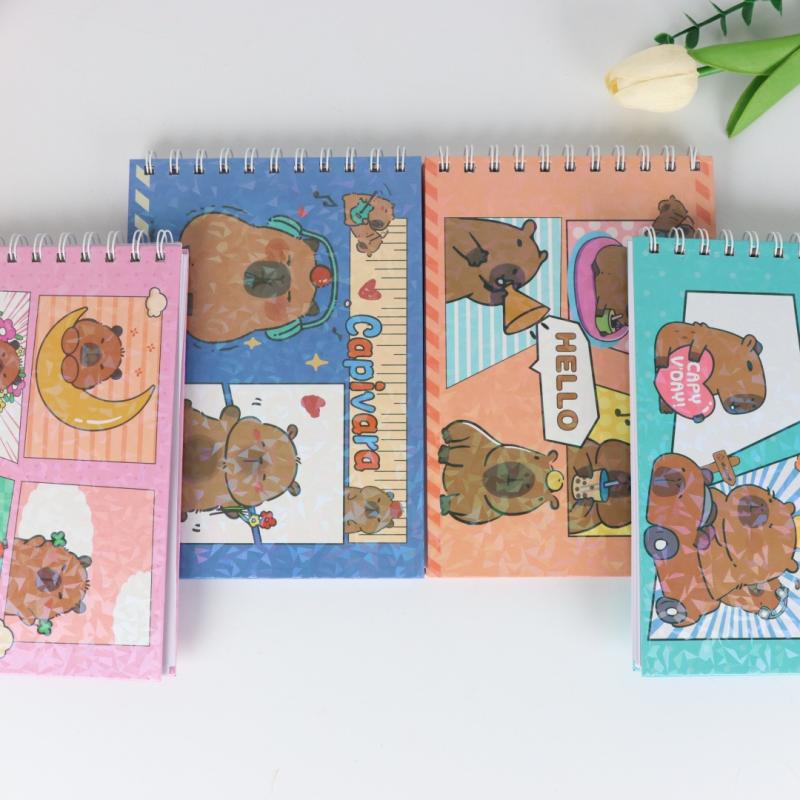 Kreativní roztomilé postavičky kapybary omalovánky dětské omalovánky zvířecí téma graffiti malovací kniha dárek k narozeninám pro děti