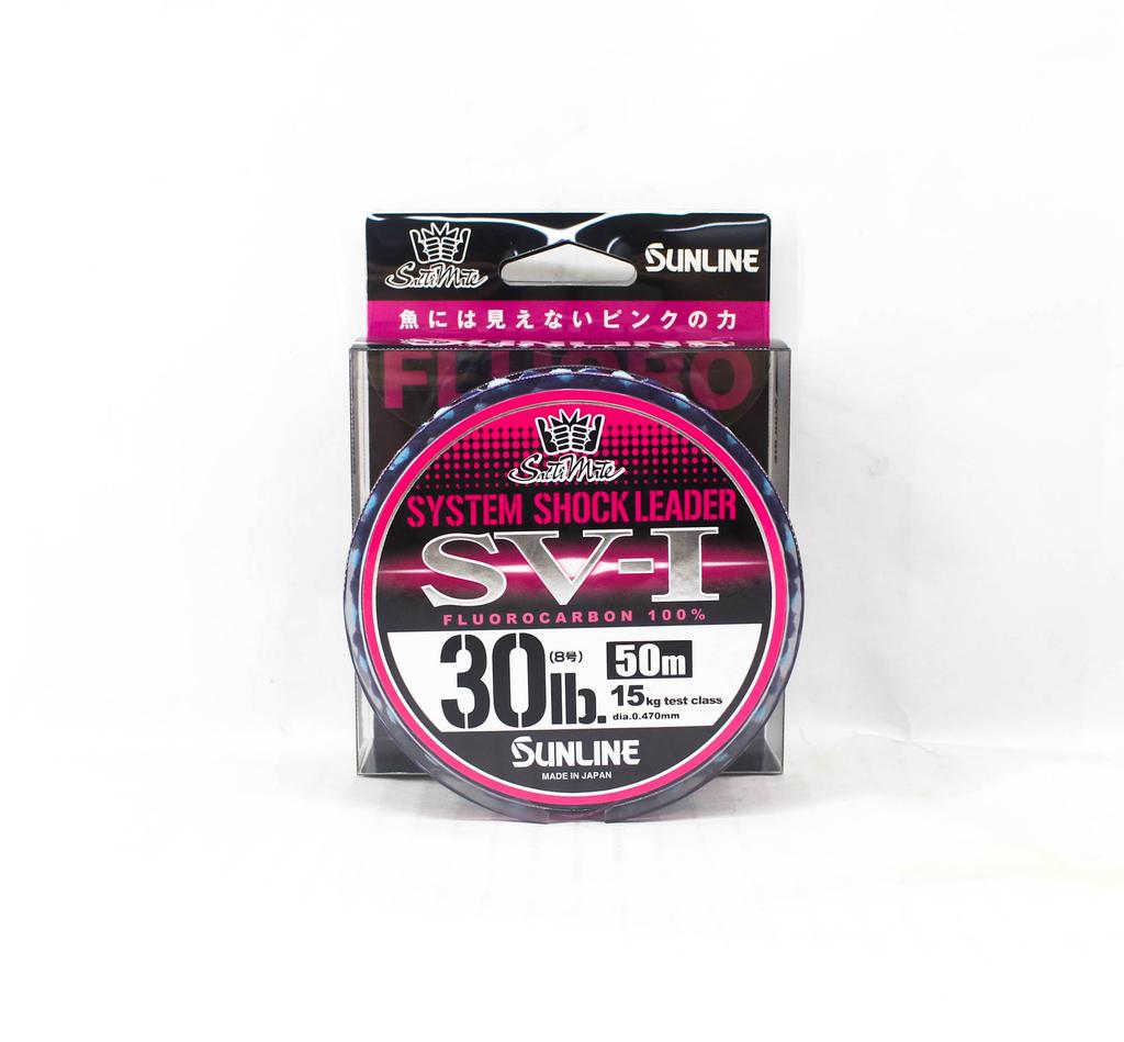 Sunline Fluorocarbon Leader SV-1 System Shock 50m #8 30lb 0.470mm (6657)