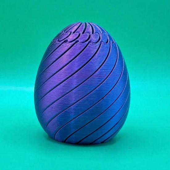 Zabawka Jajko Wielkanocne Odstresowujące Drukowane 3D Jajko Spiralne Zabawka Fidget Jajko Skręcane Puzzle Zabawka na Biurko Wypełniacze do Koszyka Wielkanocnego Upominki na Imprezę
