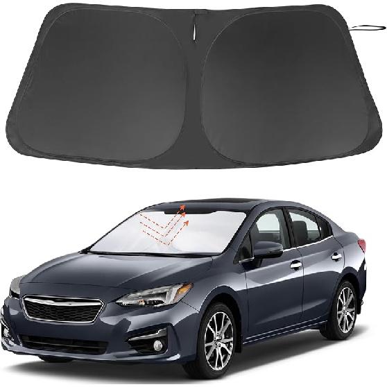 TINGLU Sun Shade For Tesla Model X Tesla X 2016-2024 2025 Accessories Windshield Sun Shade Window Shade UV Rays Protection Sun Visor Cover With