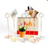Paper Clamp Rose Gold Desktop Decoration Photos Clips Clamps Stand Place Card Table Numbers Holder