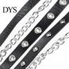 Women Waistband Party Belt Hip Hop Gothic Chain Rivet Multi Straps Decorative Waist Strap Faux Leather Punk Pants Matching Clothes Accessory Club