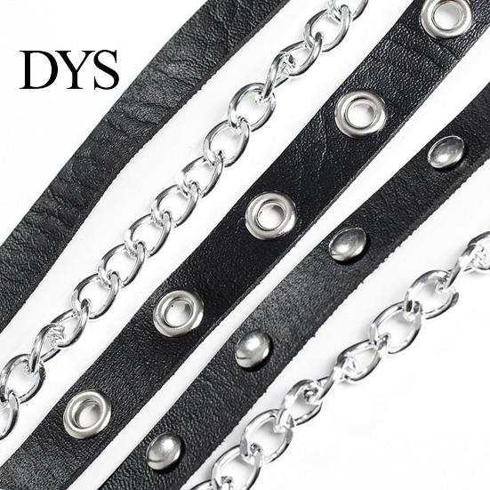 Women Waistband Party Belt Hip Hop Gothic Chain Rivet Multi Straps Decorative Waist Strap Faux Leather Punk Pants Matching Clothes Accessory Club