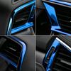 Zentrale Steuerung Luftauslass Dekoration Abdeckung Trim Aufkleber Edelstahl für 10. Generation Honda Civic 2018 2017 2016, Blau