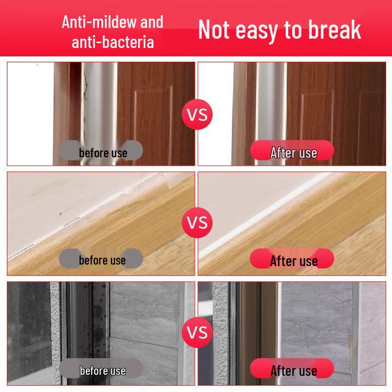 Beauty Edge & Skirting Board Water-Based Caulk for Seam Filling and Gap Sealing, Same Color Paste