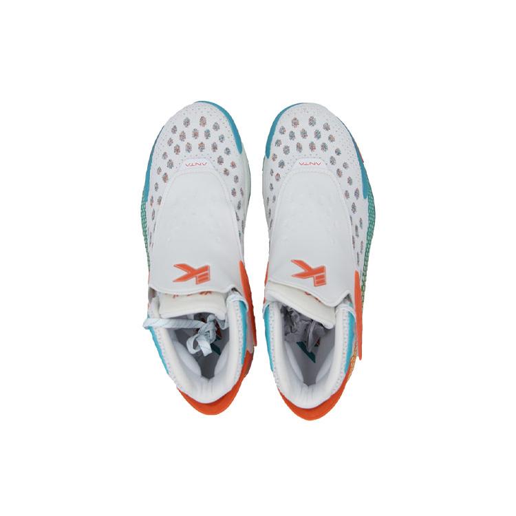 New Anta KT5 Klay Thompson Abrasion Resistant Breathable High Top Basketball Shoes Men's White Multicolor 11941101-11