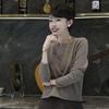 Women's Wool Knit Pullover: Autumn/Winter Round Neck Loose Fit Versatile Sweater
