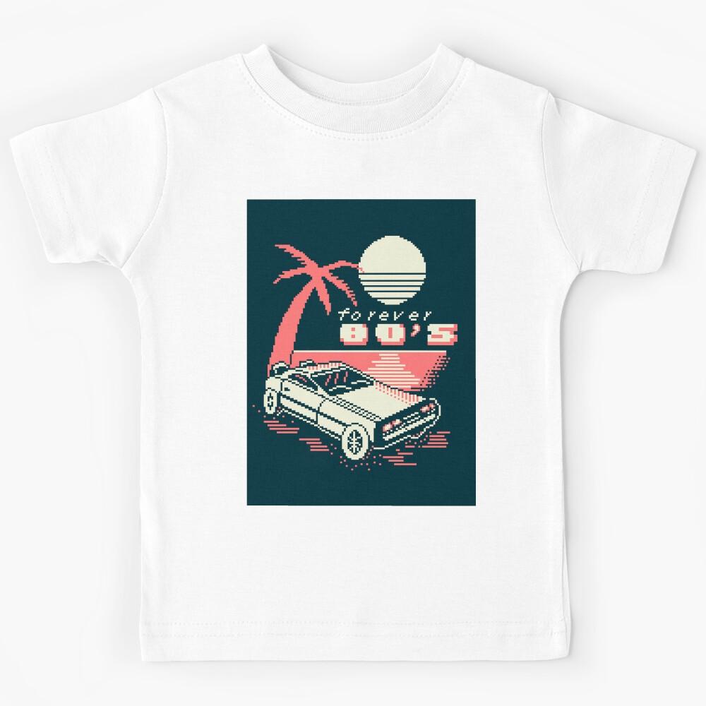 Forever 80s - Pixel art - Dark Kids T-Shirt 110