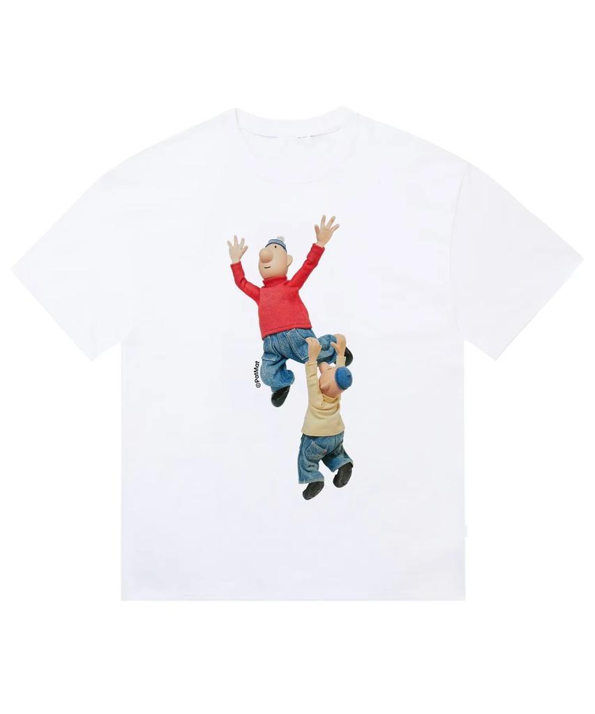 Pat Mat Unisexga Graphic Tshirt Vintage Washed Retro Anime Unisex Oversized Crew Neck Cotton Hot Selling Casual Items