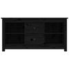 VidaXL Meuble TV Noir 103x36,5x52 cm Bois de pin massif 814573