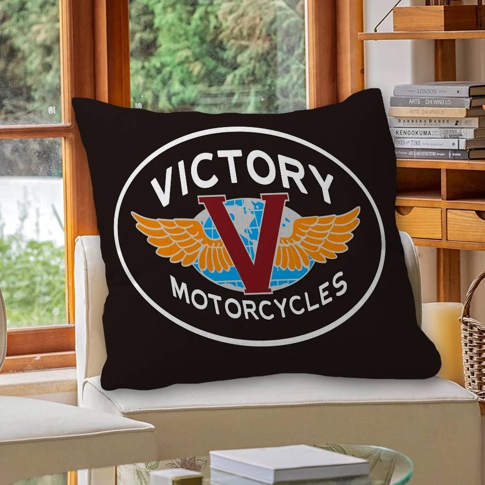 V-Victorys Motorcycles Racing Pillow Cover Design Cushion Cover Decor Holiday Decorati