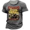 Letné tričko na motorku pre mužov Motorkár 3D tlač Vintage tričko s krátkym rukávom Staré pánske tričko Homme Moto tričko Racing Camiseta