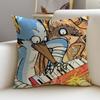 LaidBack RRegular ShowS Cushion Cover Breathable and skinfriendly linen pillowcase square removable and washable cushion
