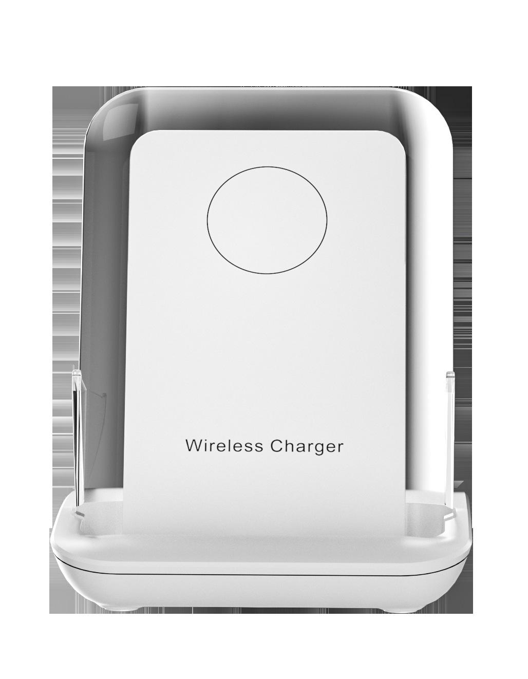 

Магнитная подставка для беспроводного зарядного устройства с функцией быстрой зарядки 15 Вт и 65 Вт и усилителем. белый