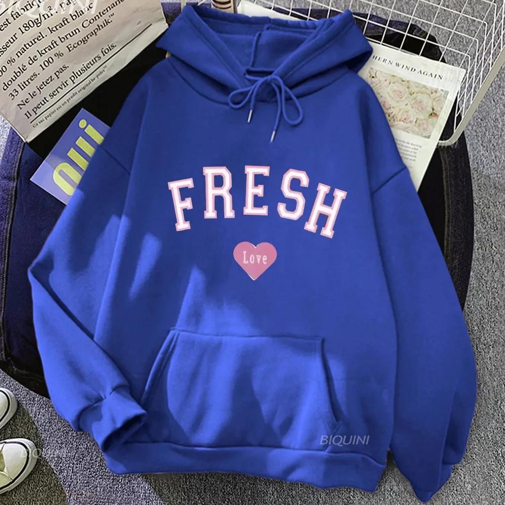 2025 Fresh rose love printed sweatshirts spring and autumn casual sportswear men s and women s sportswear long-sleeved pullovers