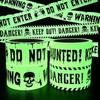 Halloween Warning Glow Yellow Color In The Dark Tape Indoor Outdoor Gatherings Garden Halloween Decoration