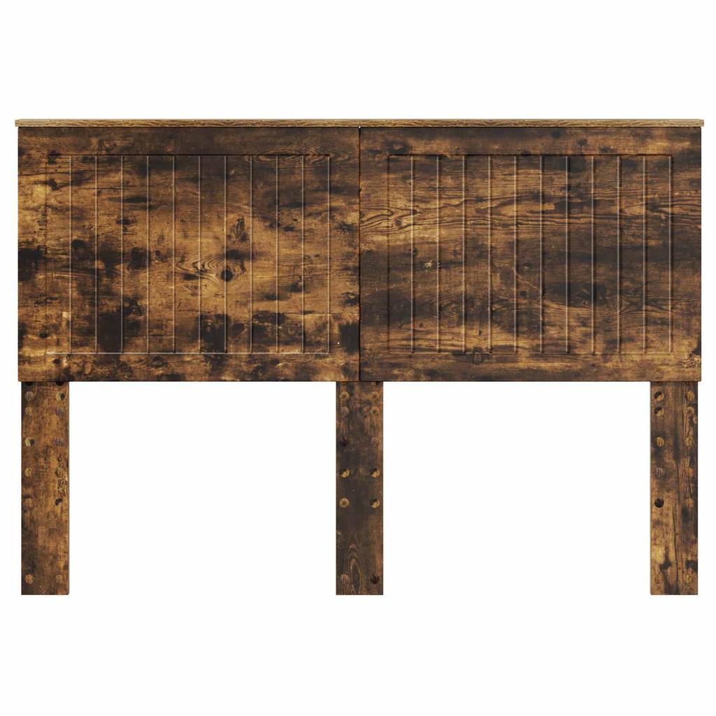 Headboard with Smoked Oak Finish 140 cm Engineered Wood