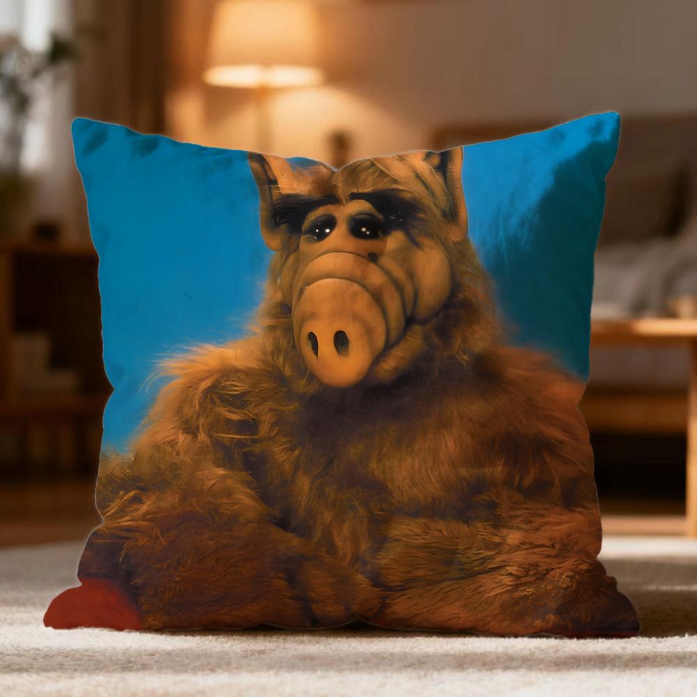Popular AALFer Cushion Cover Soft Washable Pillow Case Multi-Scene for Couch Bed Travel Office Use