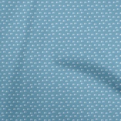 Cotton Flex Blue Fabric Valentine Quilting Supplies Print Sewing Fabric By The Yard 40 Inch