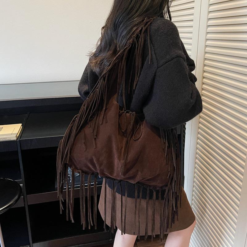 Dumpling Bag, Large-capacity Single-shoulder Armpit Bag, Retro Tote Bag, Casual and Simple Single-shoulder Bag