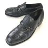Vintage 80s-90s Cats Paw Steel Toe Loafer Moccasin Safety Dress Shoes Size 9.5D 27.0cm Black(USED)