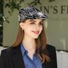 New Flower Embroidered Versatile Trendy Hat Women's Autumn Japanese Big Head Circumference Beret Retro Painter Hat