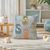 Luxury Cute mofusand cat Pillow Case Silky elegant Comfort Sofa Bed Invisible zipper