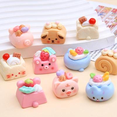 Sada 3D dortu s medvídkem ve tvaru bobulí: Dekorace z pryskyřice, krémového lepidla, vlásenky a přezky na boty